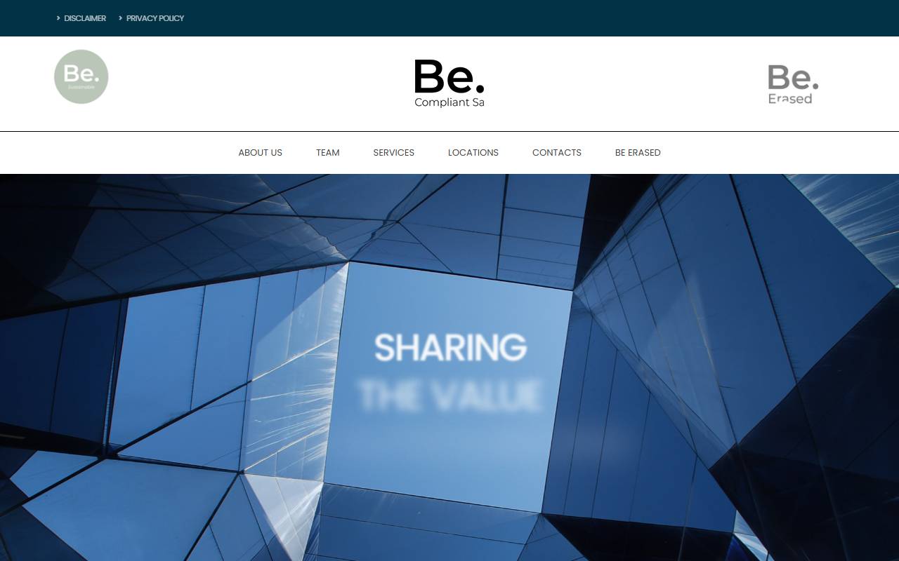 Anteprima del sito: BE COMPLIANT SA