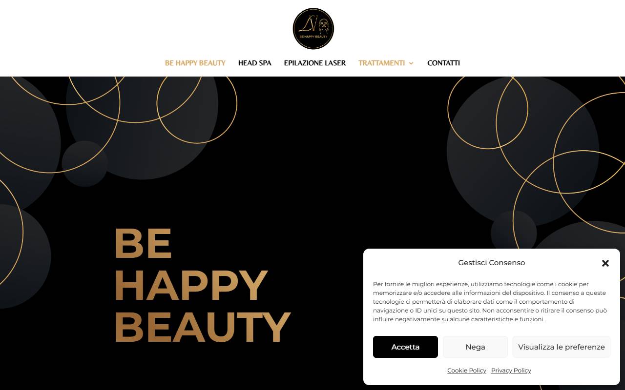 Anteprima del sito: Be Happy Beauty by Laura Veghini