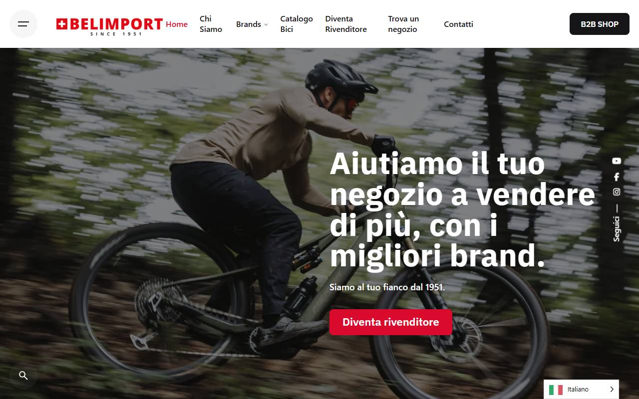 Anteprima del sito: Belimport SA