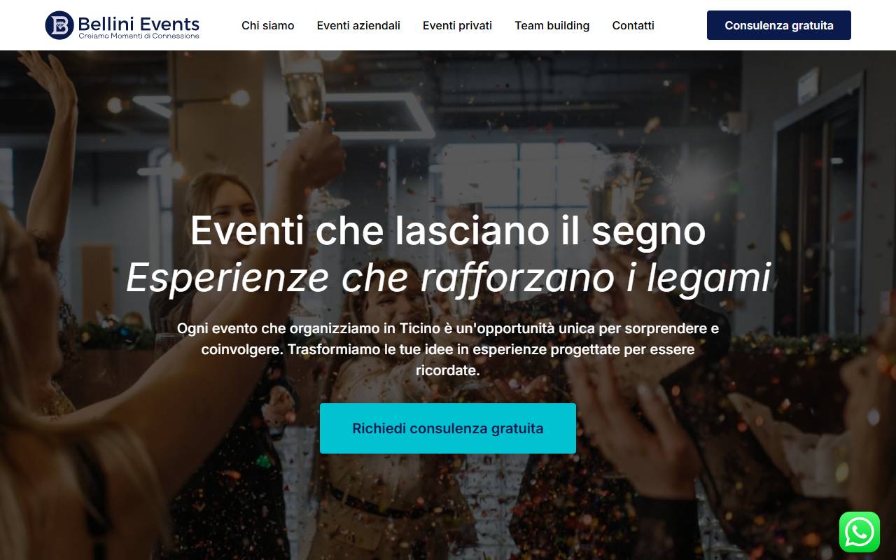 Anteprima del sito: Bellini Events