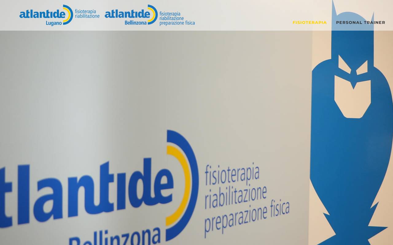 Anteprima del sito: Fisioterapia Atlantide Bellinzona SA