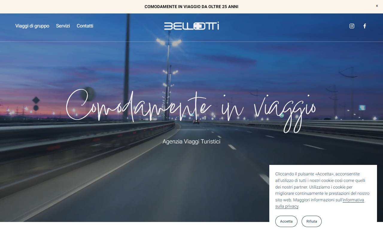 Anteprima del sito: BELLOTTI VIAGGI SA