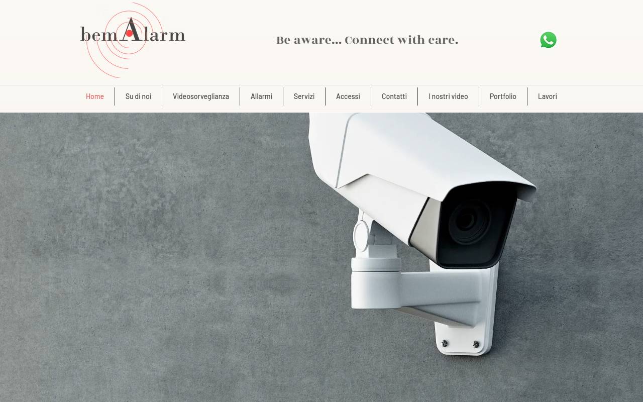 Anteprima del sito: Bemalarm Sagl