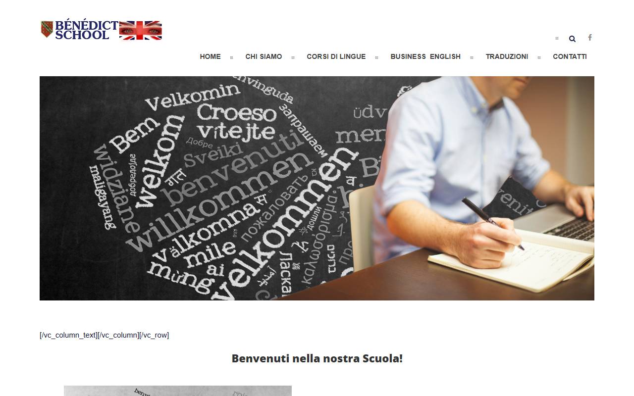 Anteprima del sito: STB Scuola e Traduzioni Benedict SA