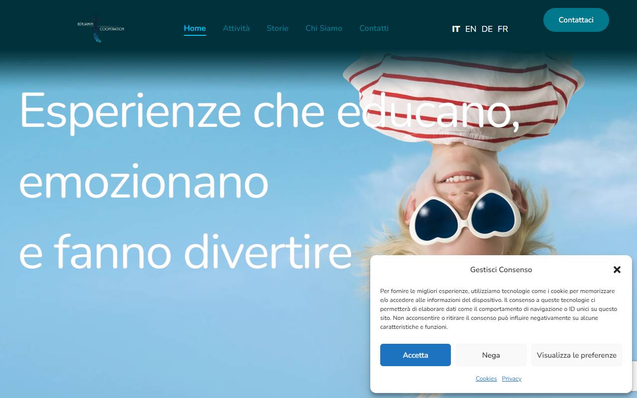 Anteprima del sito: Benjamin Cooperation Sagl
