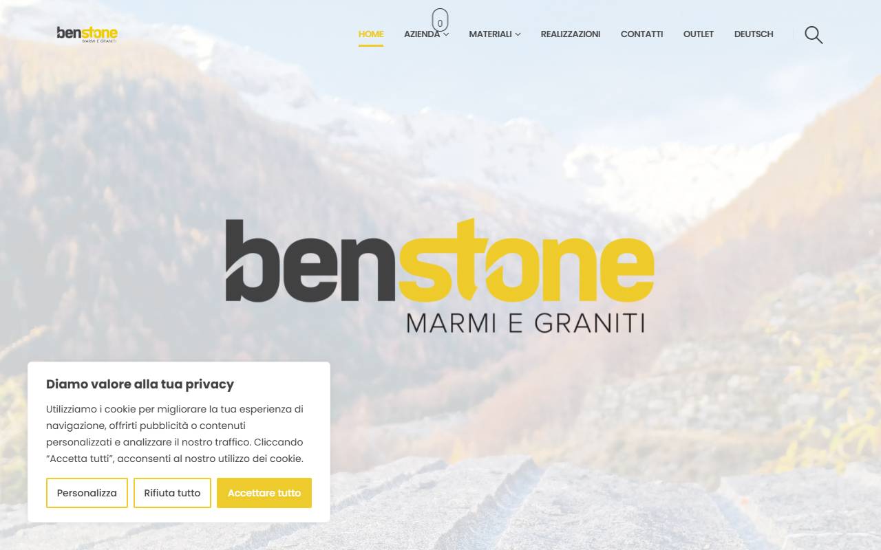 Anteprima del sito: Benstone Sagl