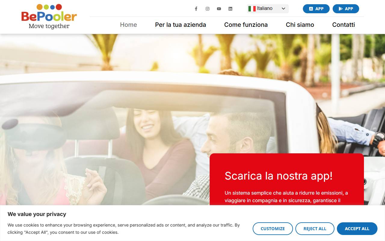 Anteprima del sito: BePooler SA