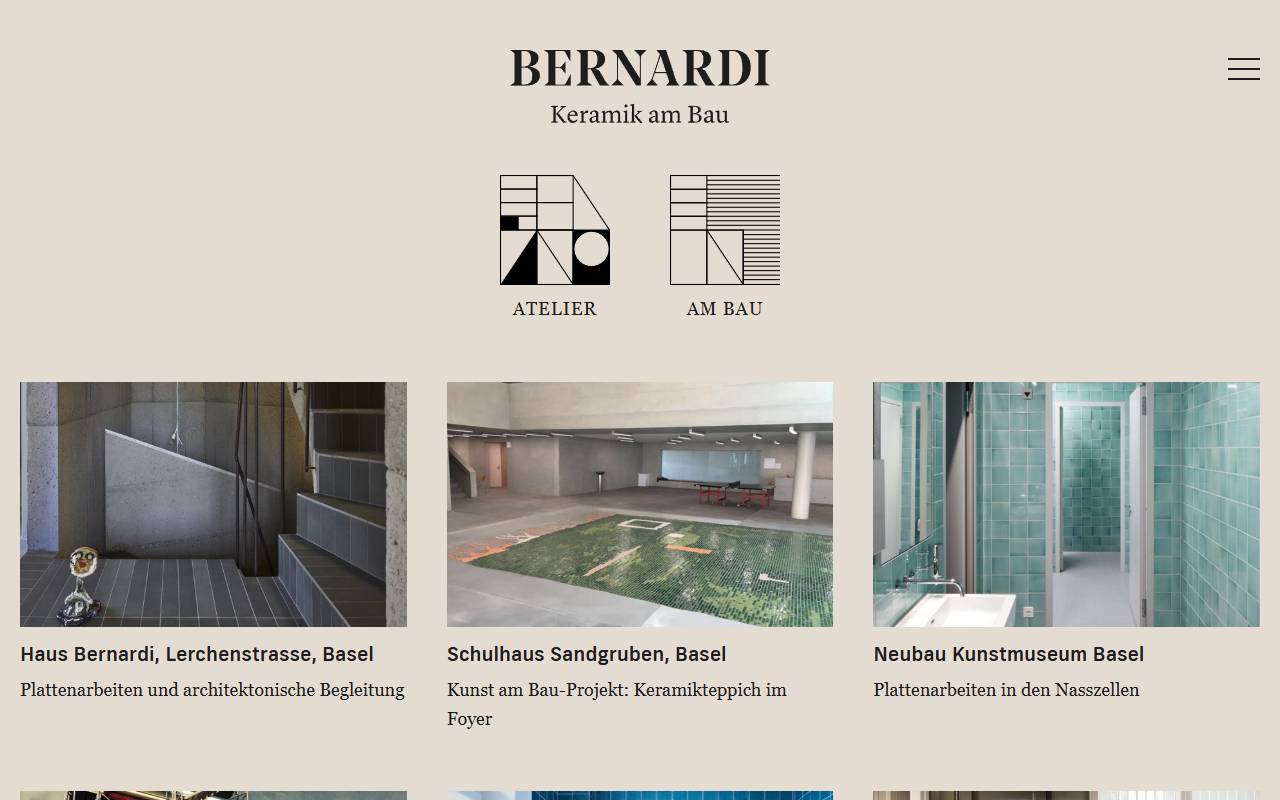 Anteprima del sito: Bernardi SA