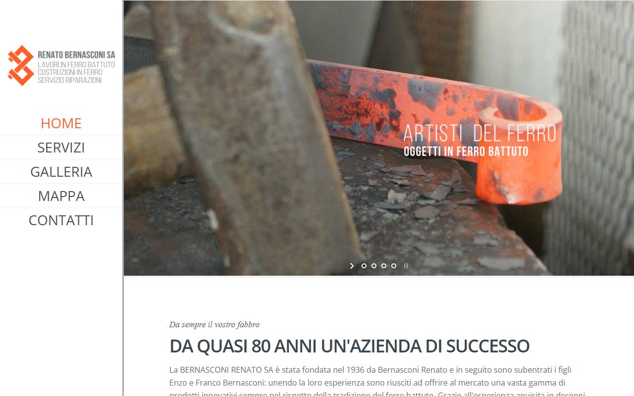 Anteprima del sito: Bernasconi Renato SA
