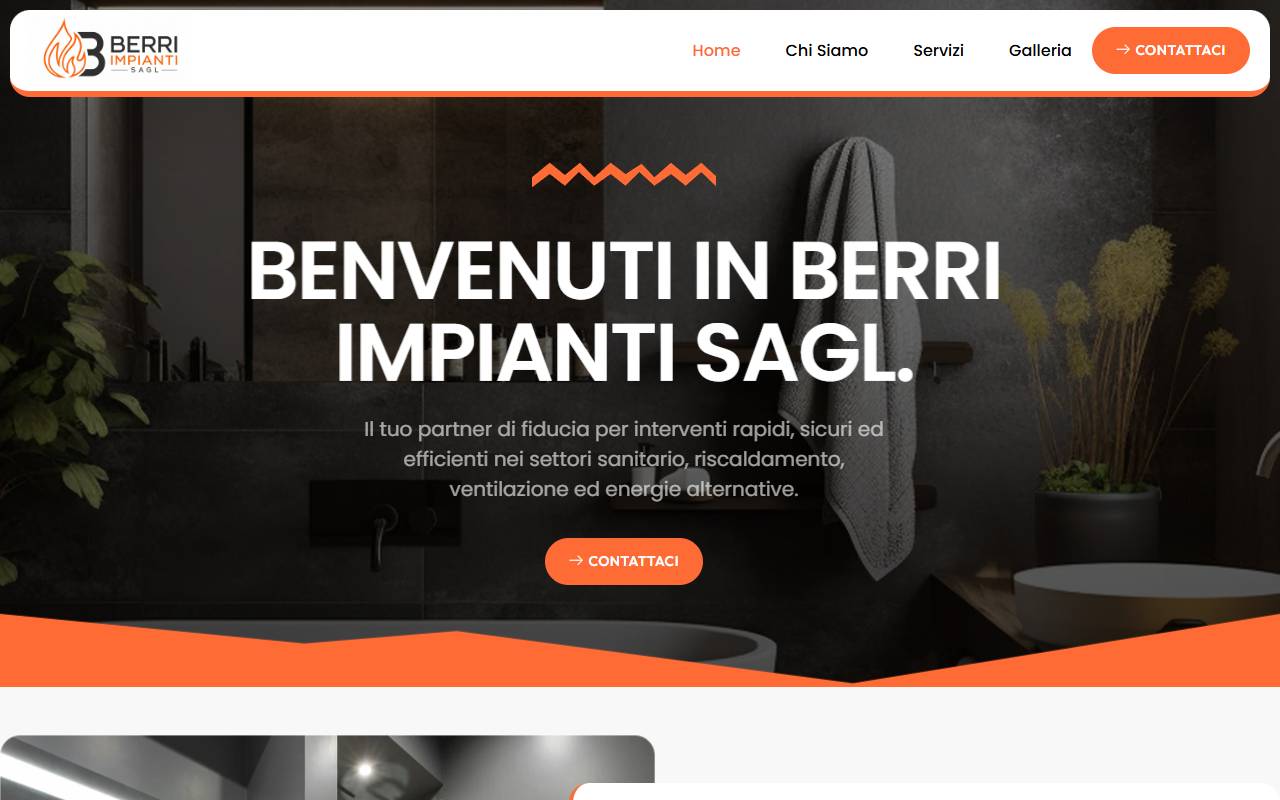 Anteprima del sito: Berri Impianti Sagl