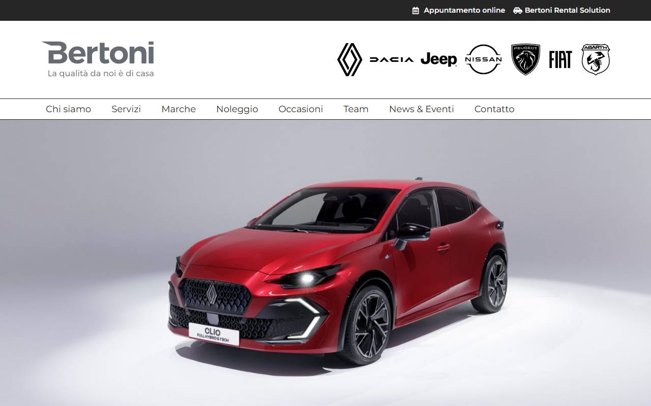 Anteprima del sito: BERTONI AUTOMOBILI SA