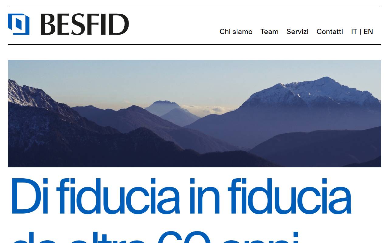 Anteprima del sito: BESFID SA