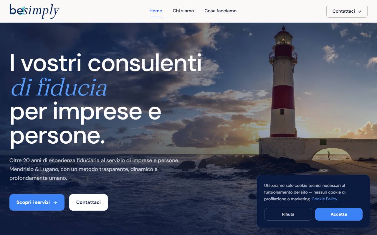 Anteprima del sito: Besimply Sagl
