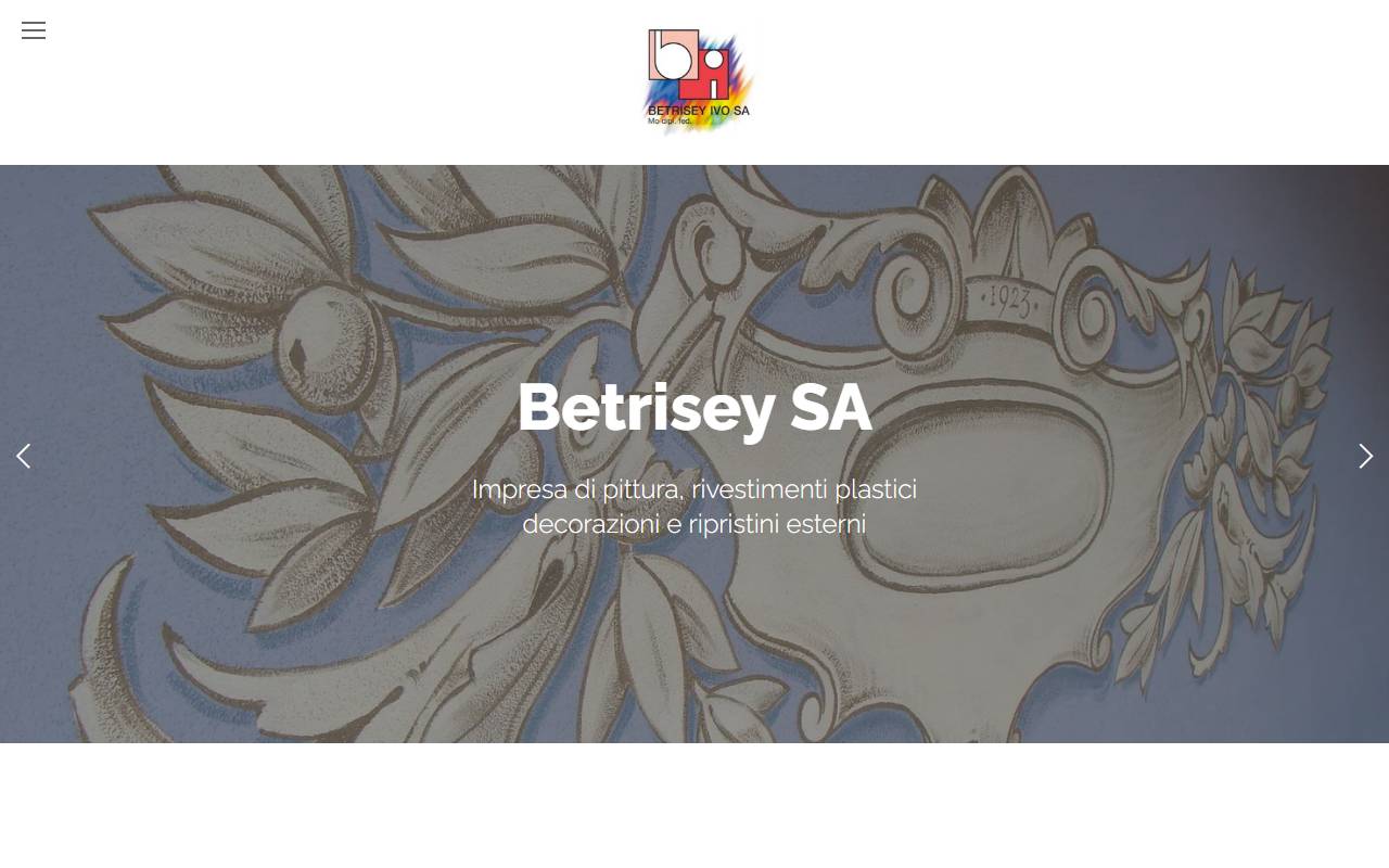 Anteprima del sito: Betrisey Impresa di Pittura - Malergeschäft SA