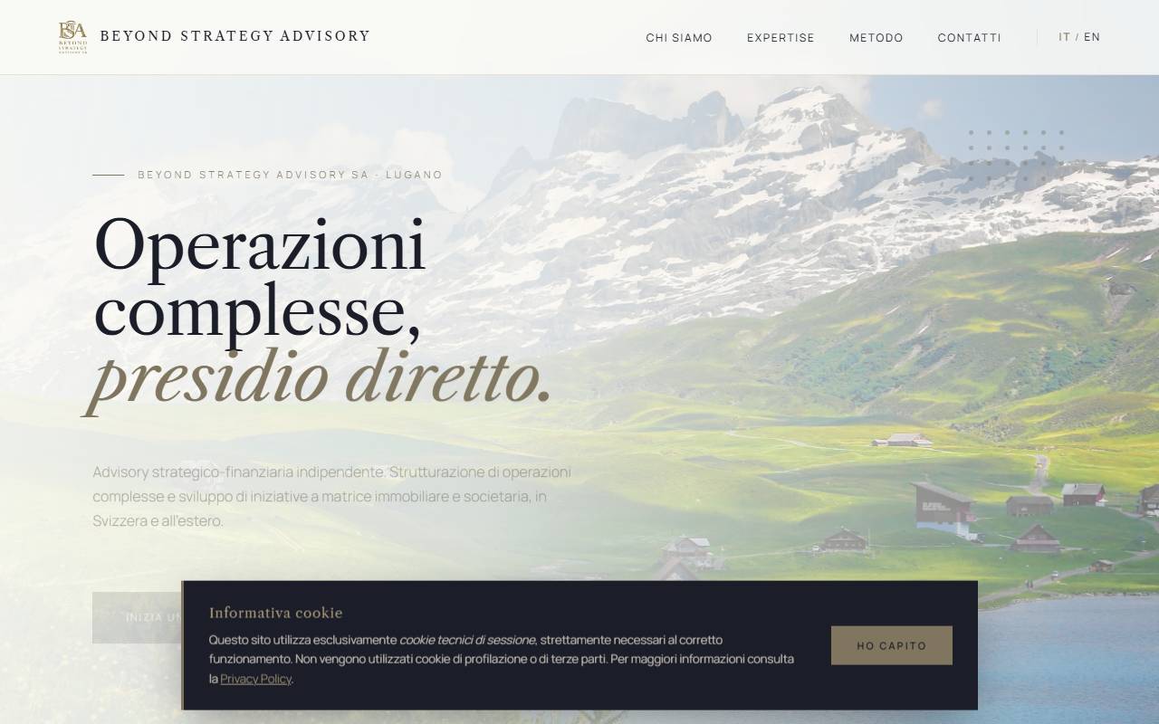 Anteprima del sito: BSA Beyond Strategy Advisory SA