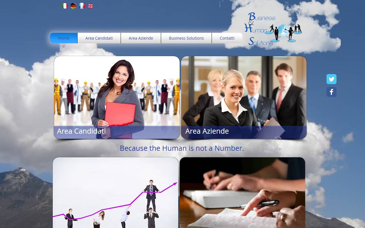 Anteprima del sito: BHS Business & Human Solutions SA