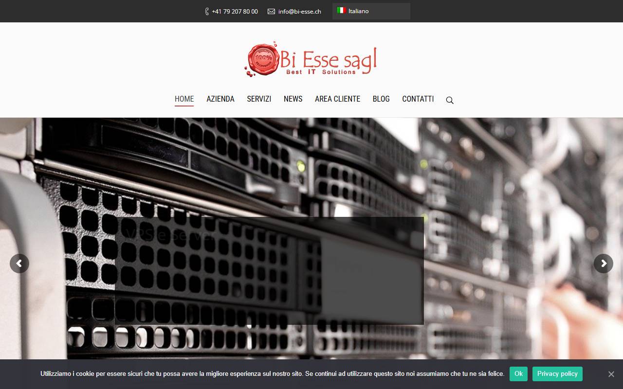 Anteprima del sito: Bi Esse Sagl