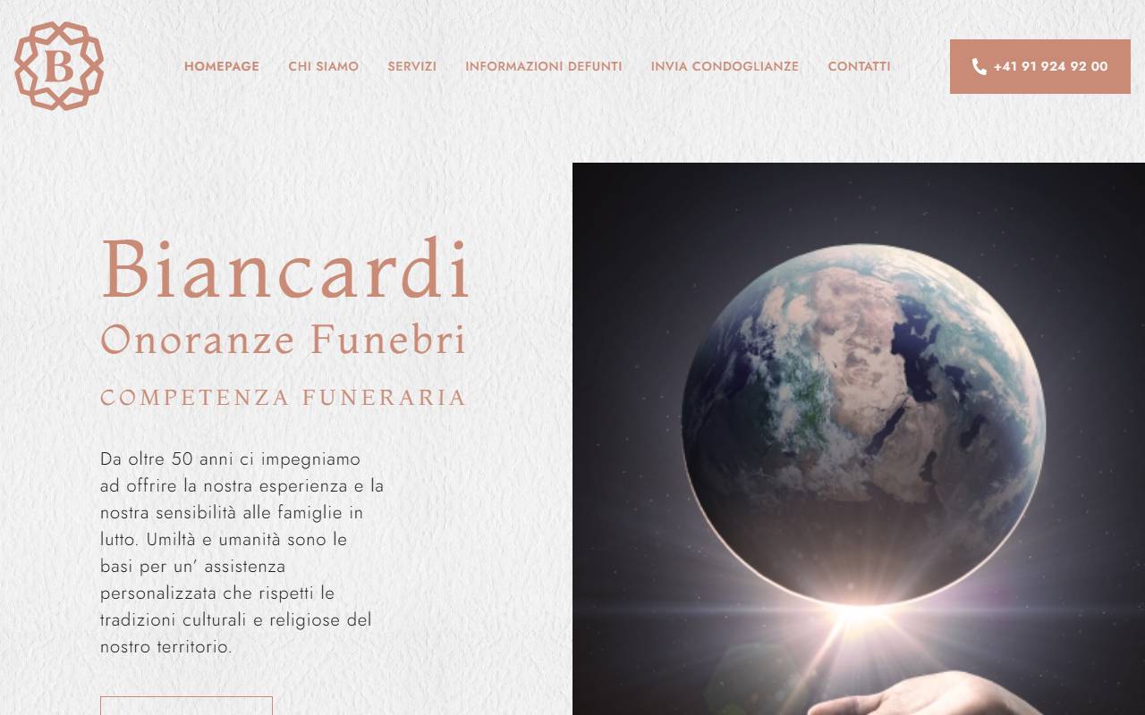Anteprima del sito: Biancardi Michele SA