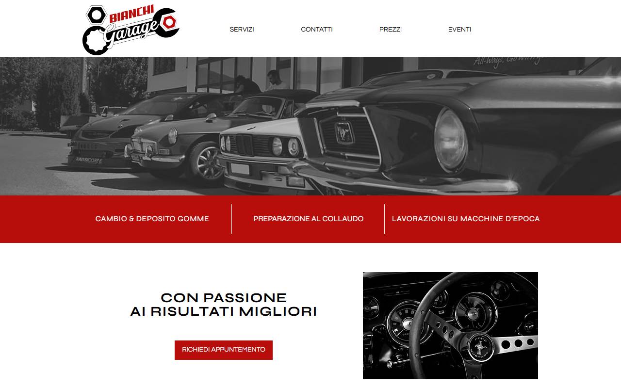 Anteprima del sito: Bianchi Garage SNC