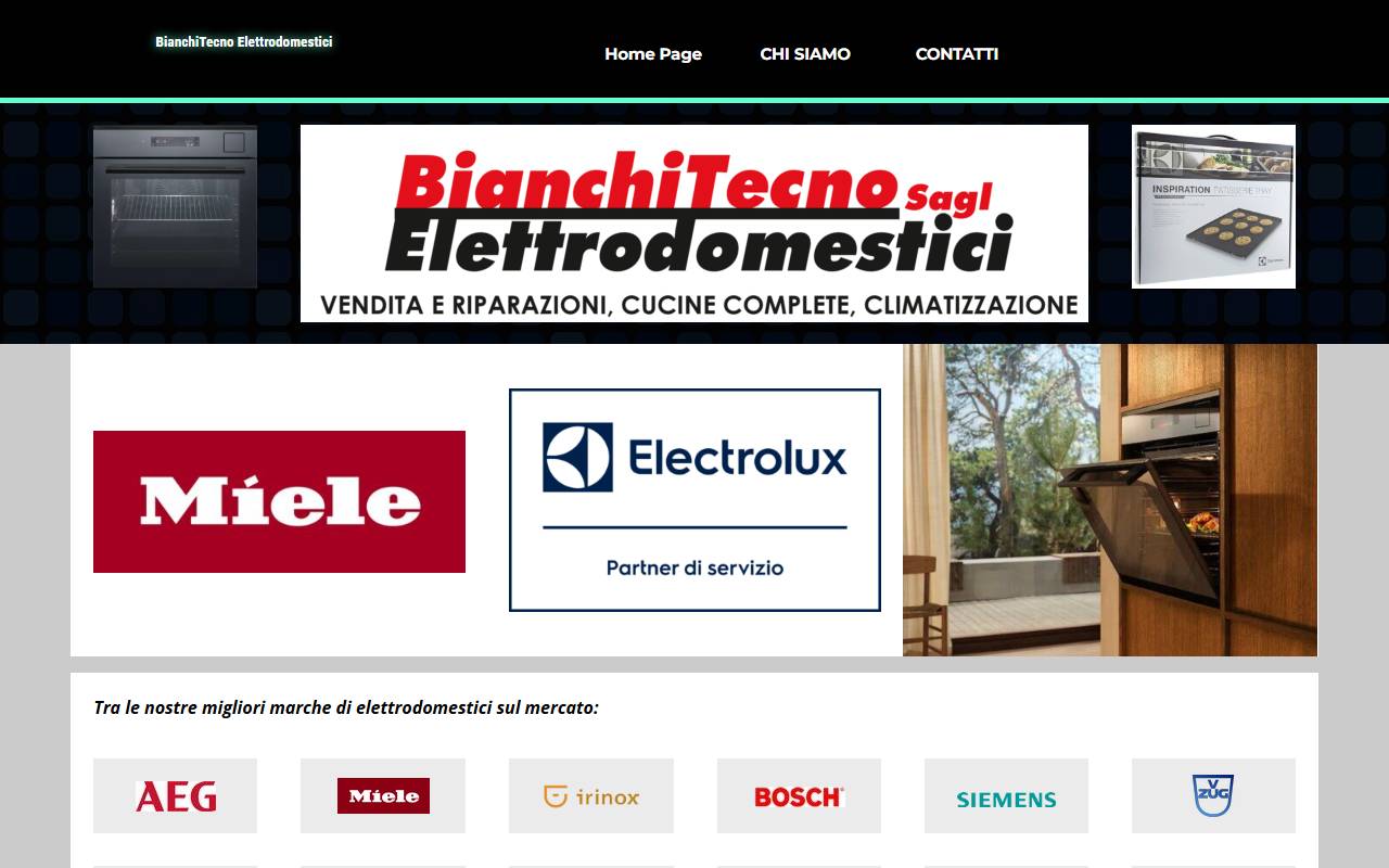 Anteprima del sito: Bianchi Tecno Sagl