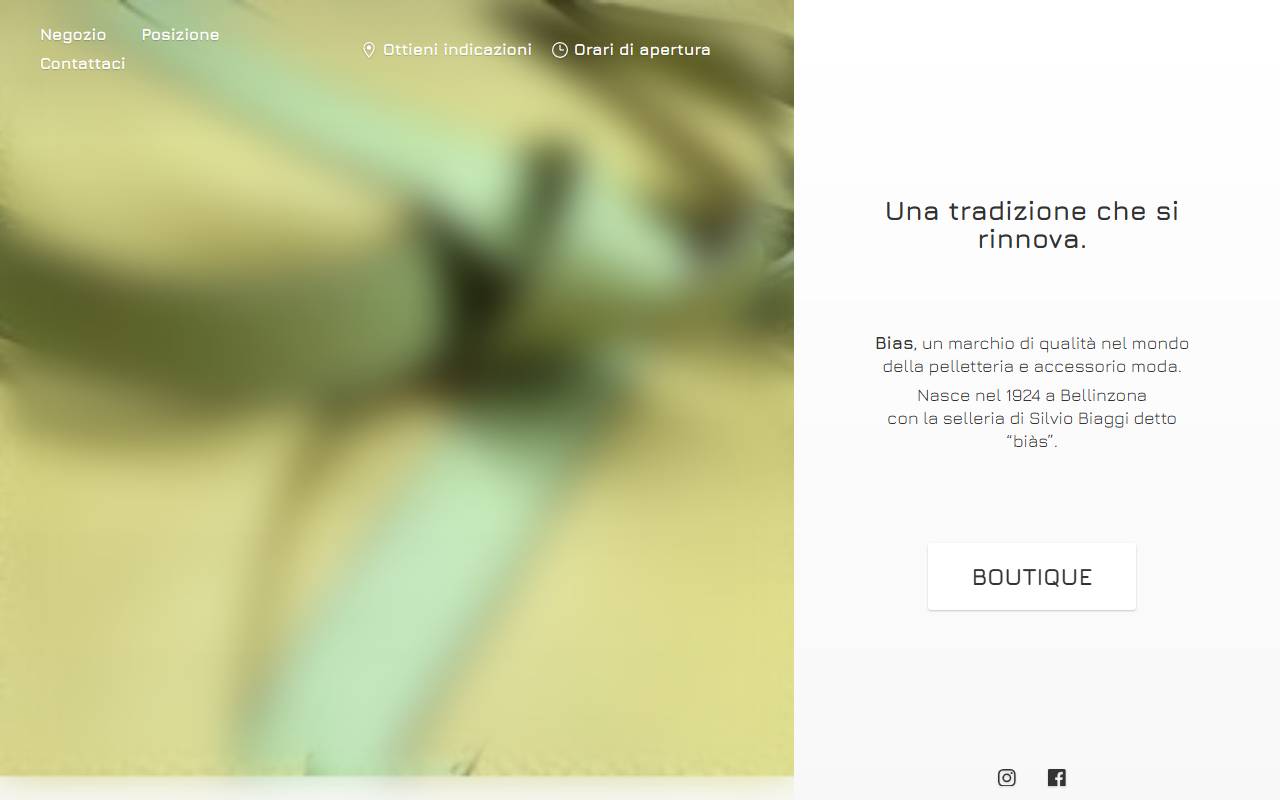 Anteprima del sito: Bias Boutiques SA