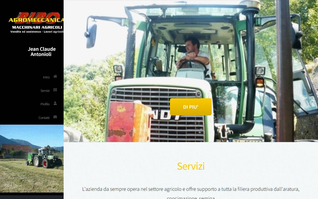 Anteprima del sito: Bibo Agromeccanica di Antonioli Jean-Claude