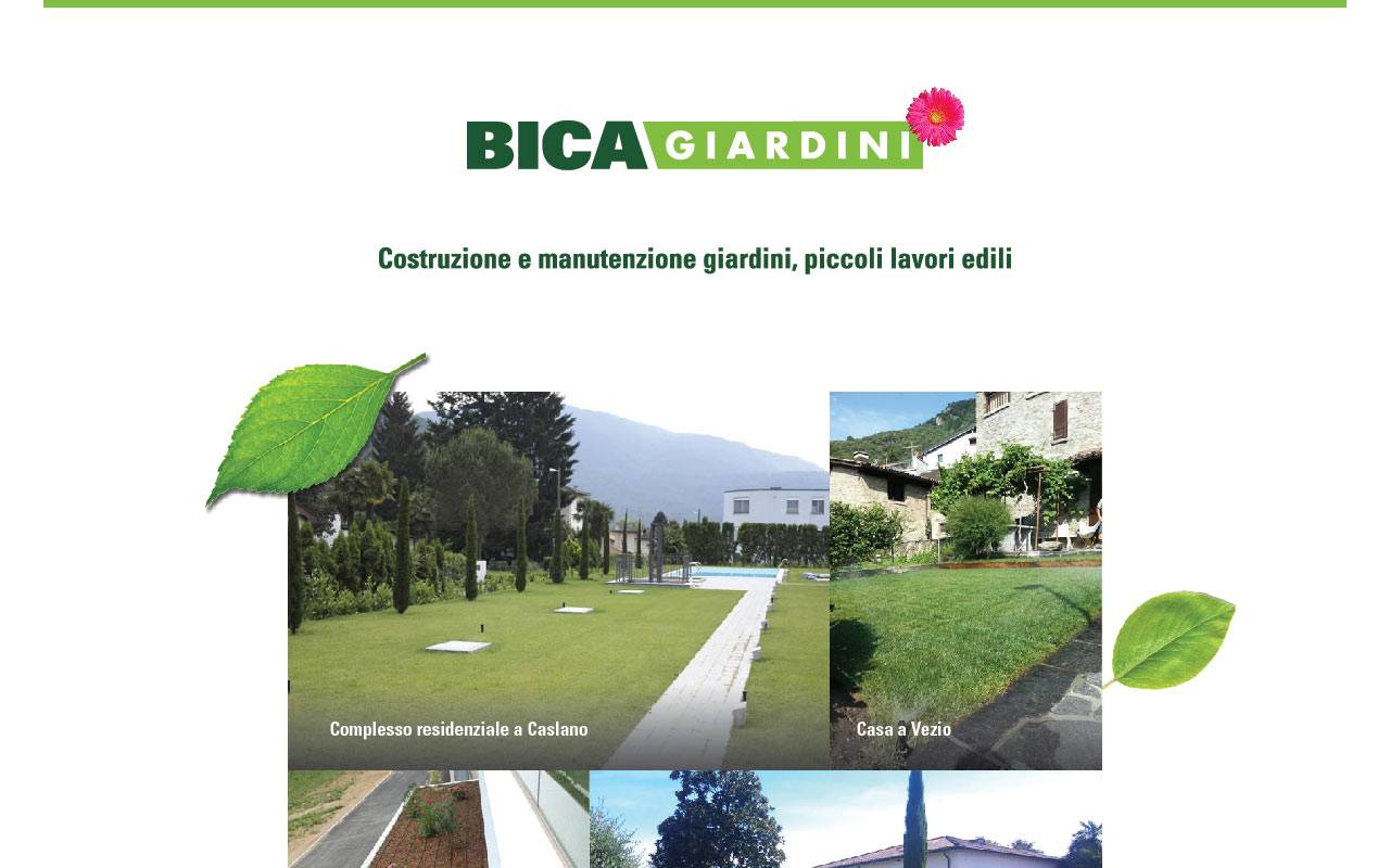 Anteprima del sito: BICA GIARDINI SAGL