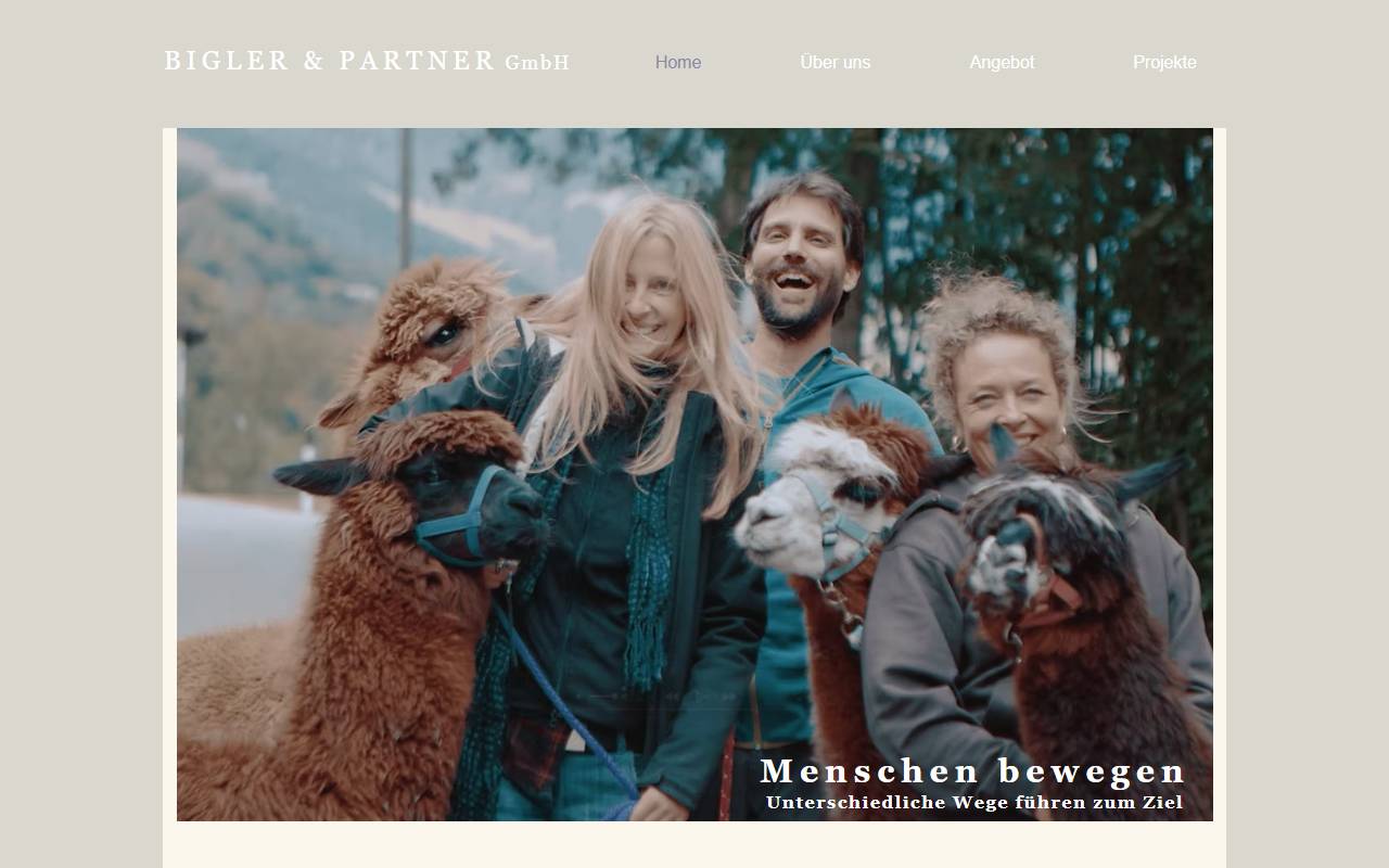 Anteprima del sito: Bigler & Partner Sagl