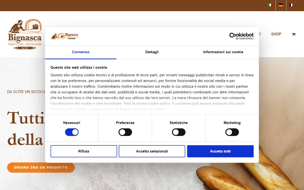 Anteprima del sito: Bignasca SA