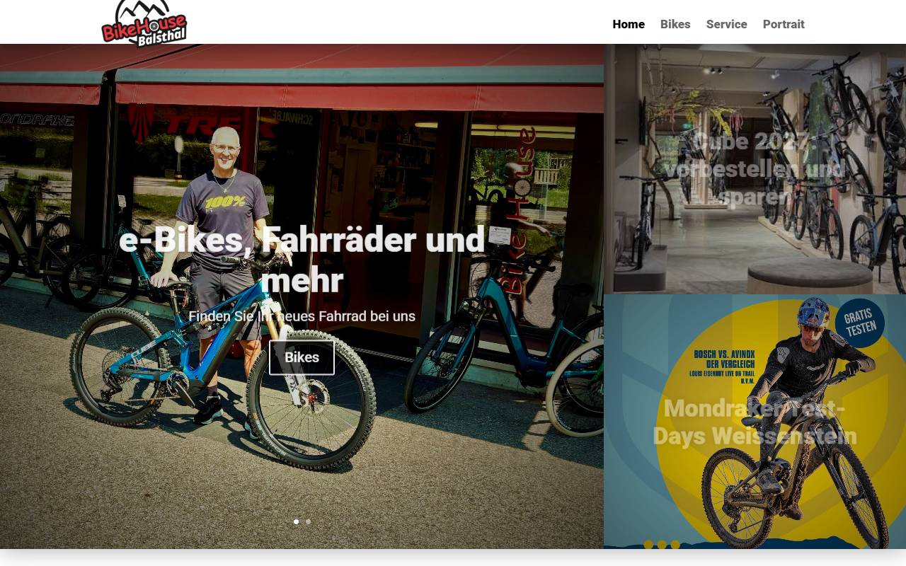 Anteprima del sito: BIKE HOUSE SAGL