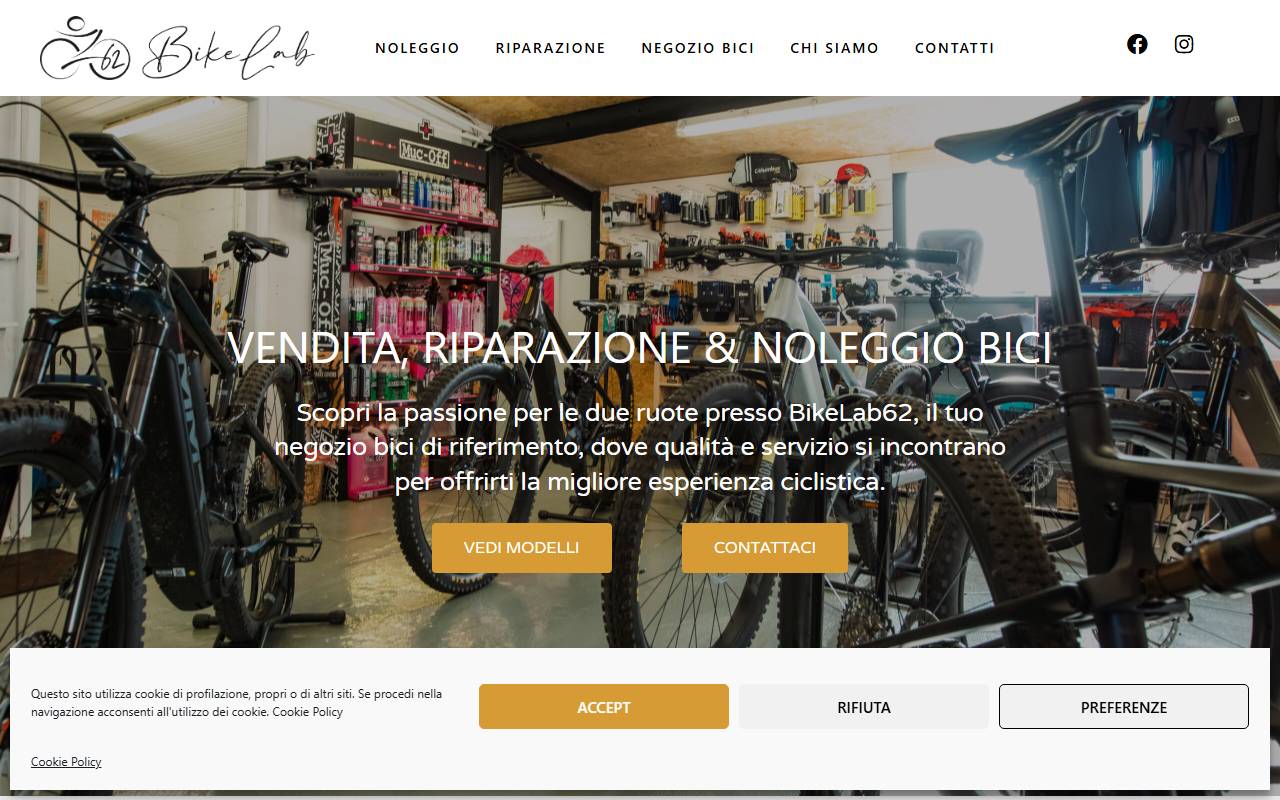 Anteprima del sito: BikeLab62 Sagl