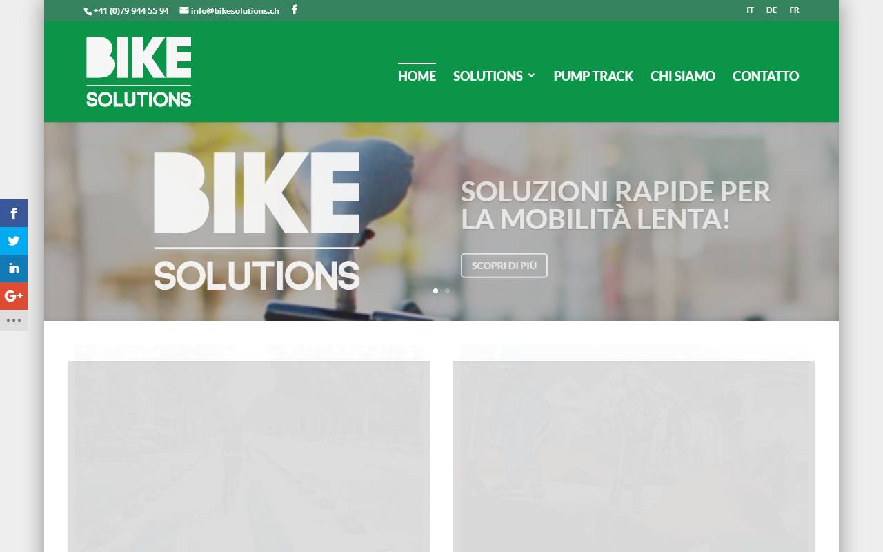 Anteprima del sito: Bikesolutions Sagl