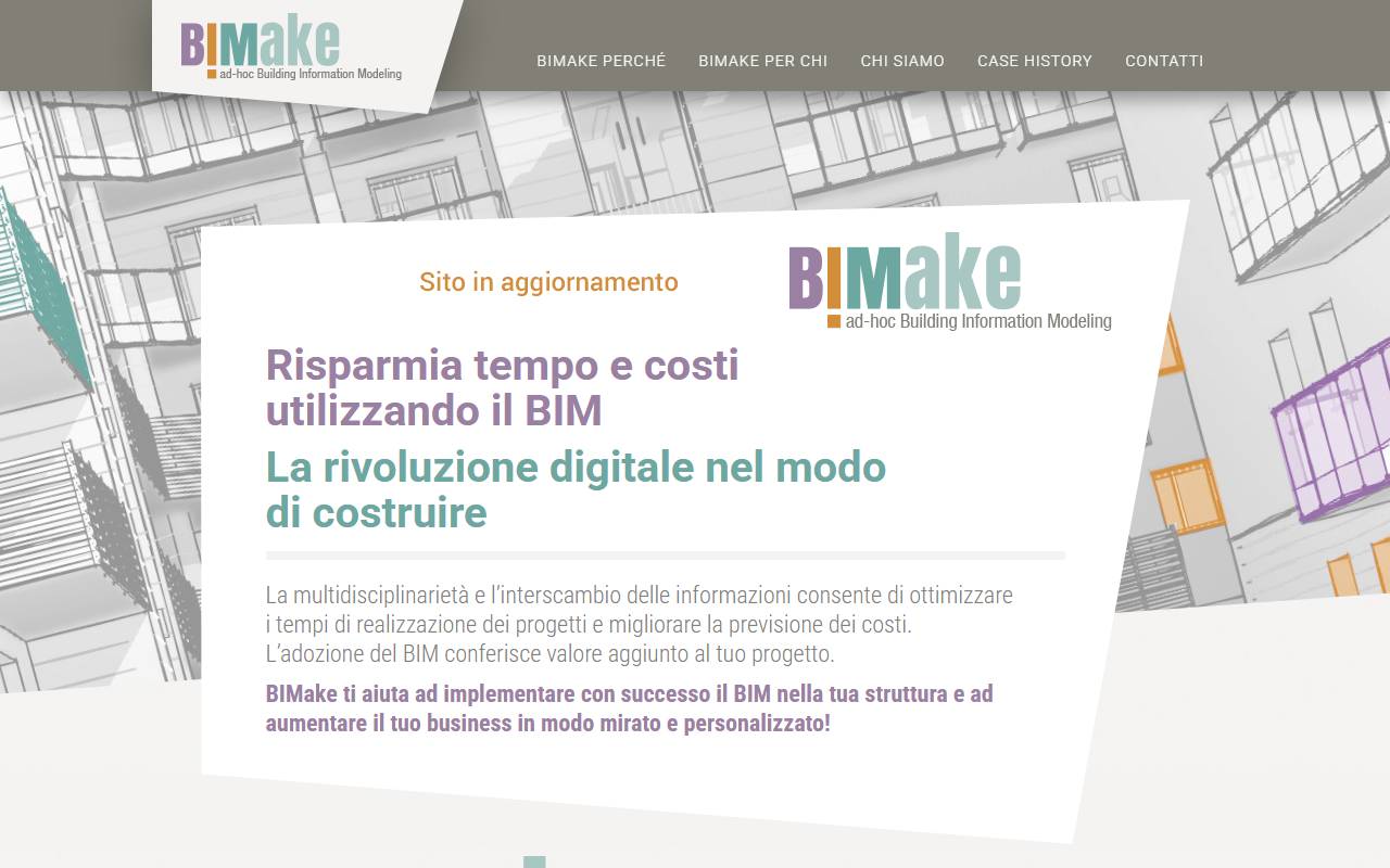 Anteprima del sito: BIMake Sagl