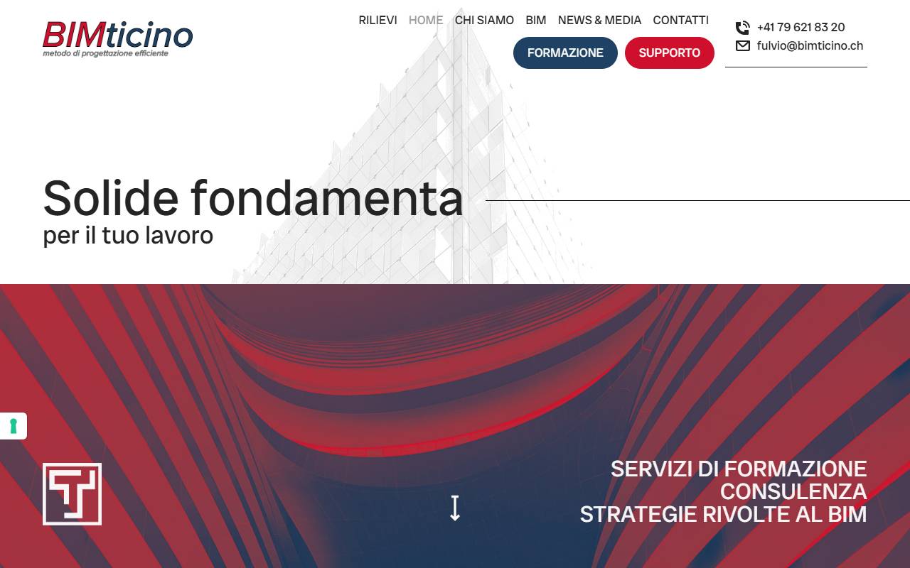 Anteprima del sito: Tomasoni Architettura Sagl