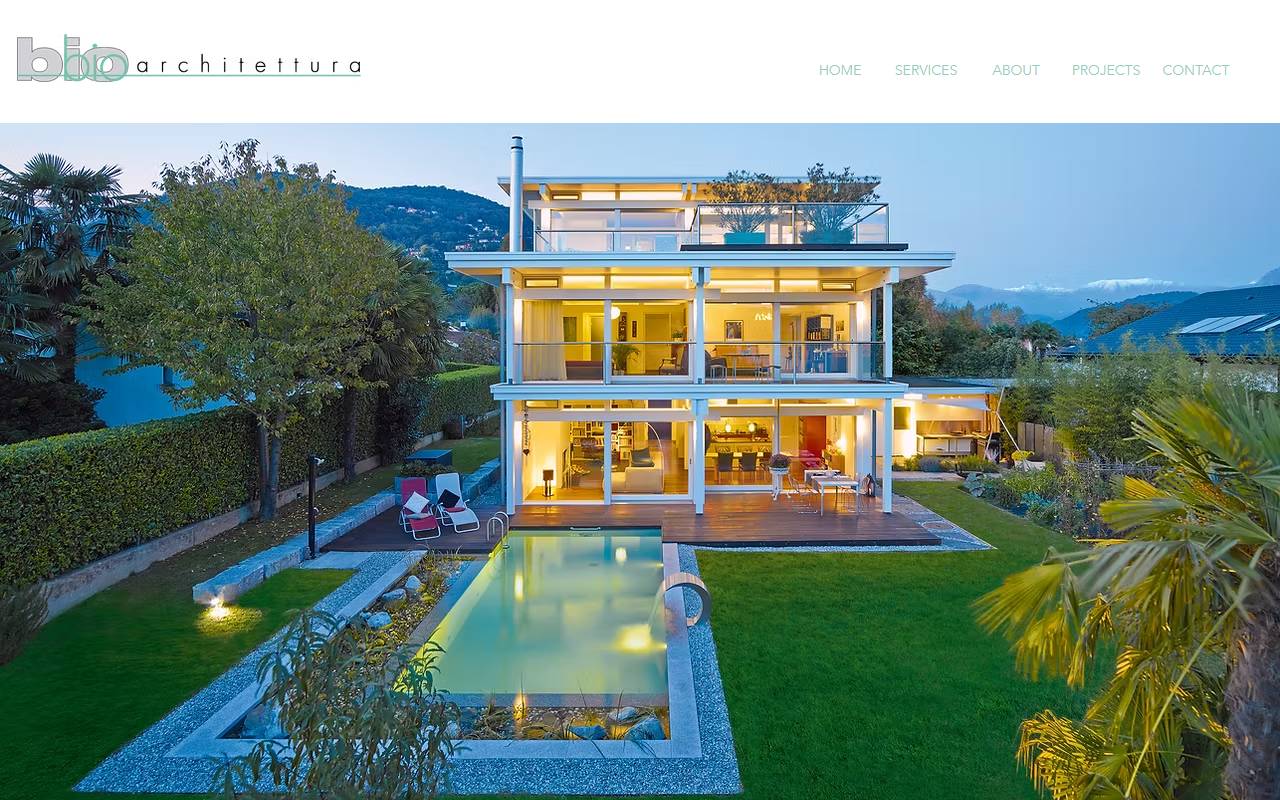 Anteprima del sito: BioArchitettura Sagl