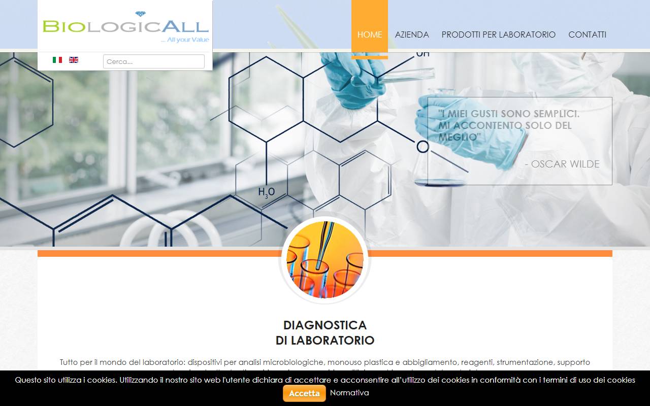Anteprima del sito: Biologicall Sagl