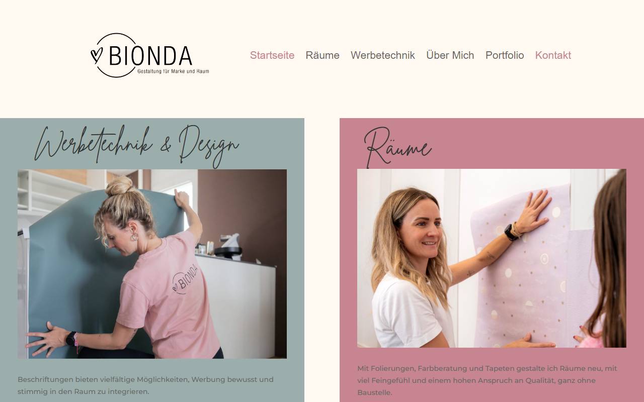 Anteprima del sito: Bionda Leonia