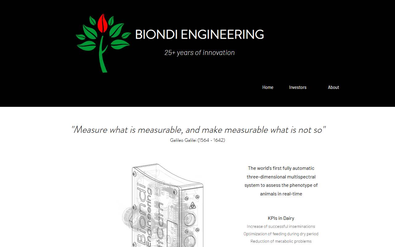 Anteprima del sito: BIONDI ENGINEERING SA