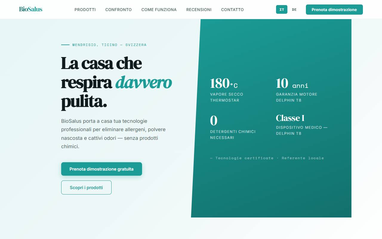 Anteprima del sito: BioSalus GmbH