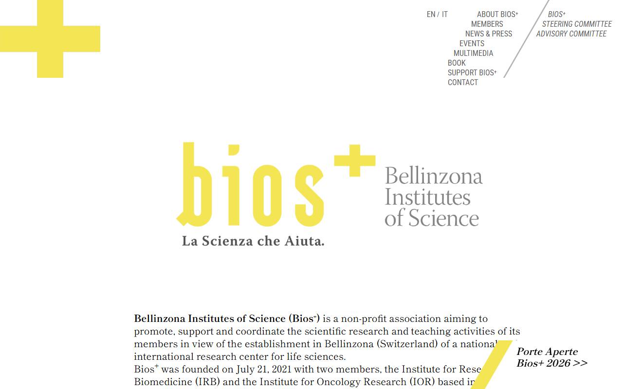 Anteprima del sito: Bios plus