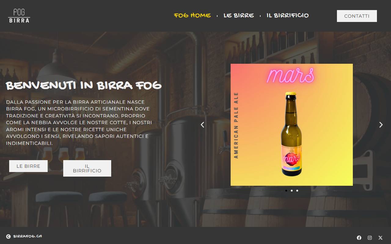 Anteprima del sito: Birra Fog SNC
