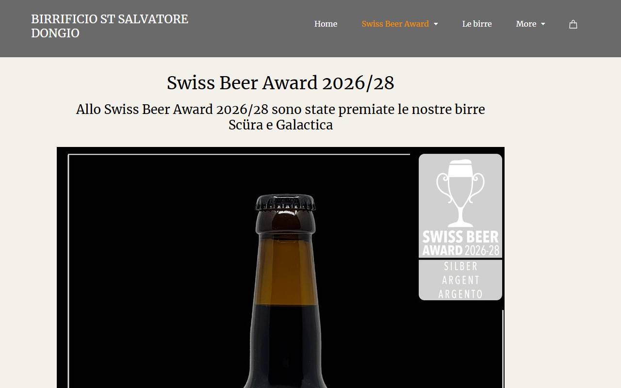Anteprima del sito: Fabbrica di Birra St. Salvatore Sagl