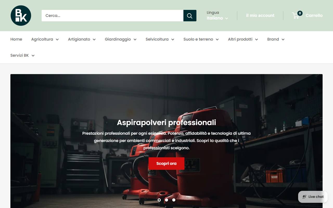 Anteprima del sito: BKgarden Sagl