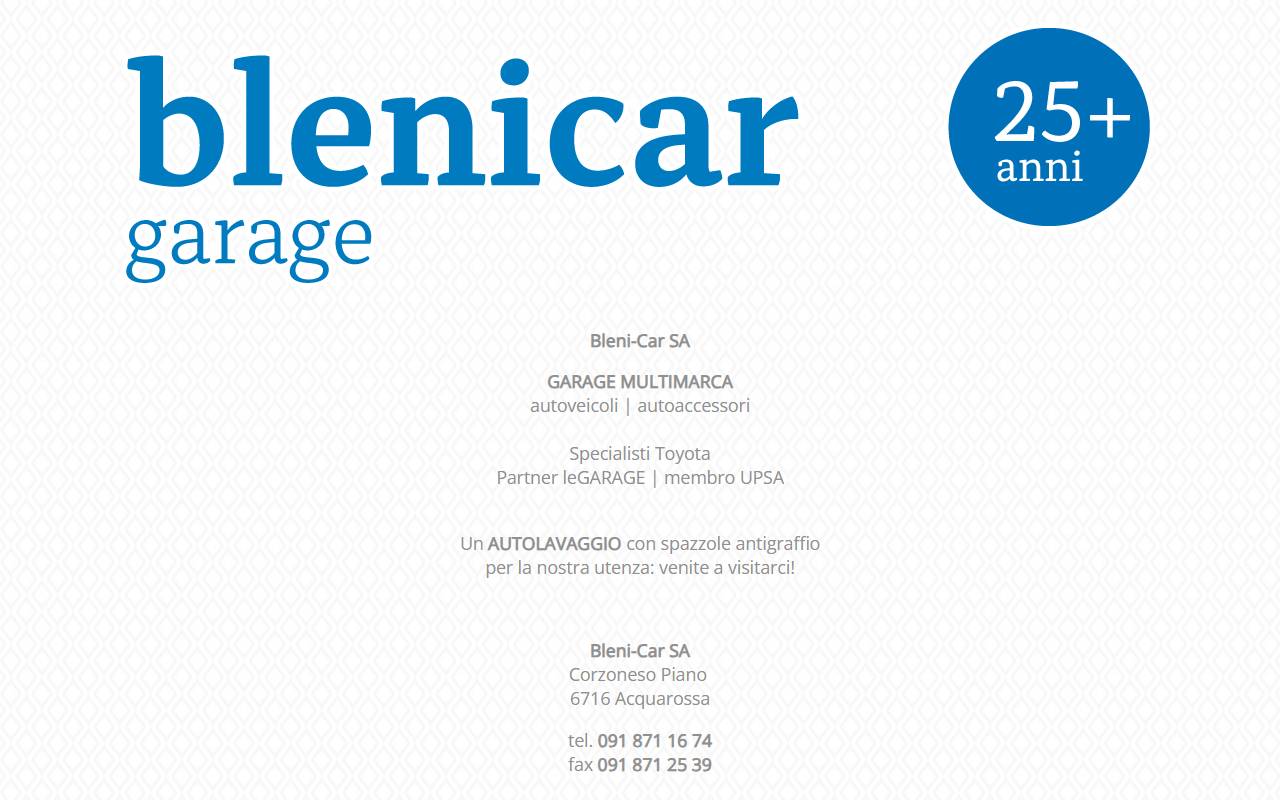 Anteprima del sito: Bleni-Car SA