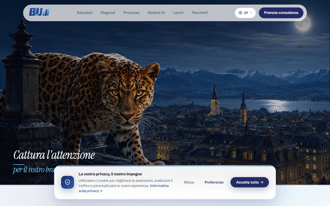 Anteprima del sito: BLU Consultancy & Marketing SA