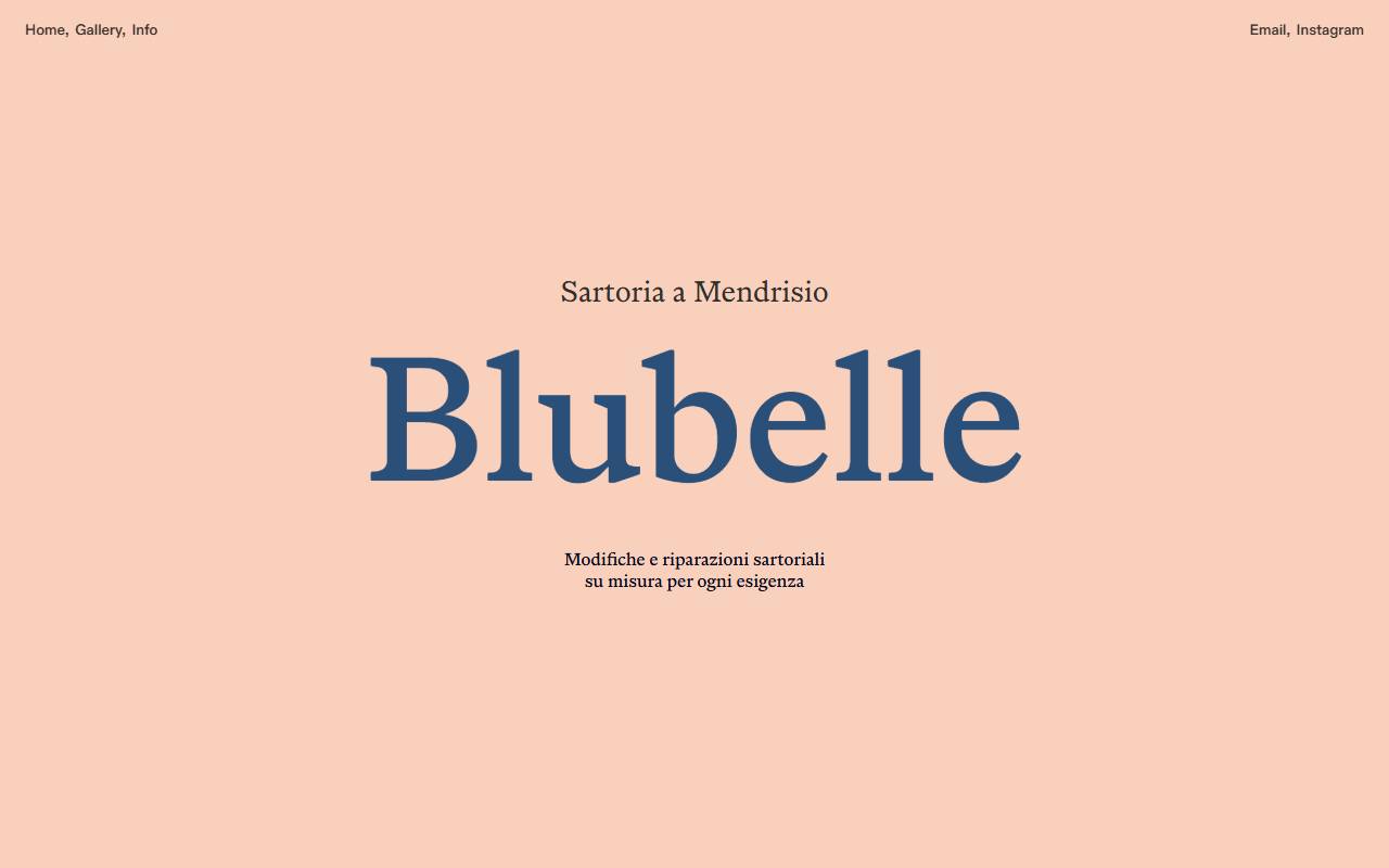 Anteprima del sito: BLUBELLE SAGL