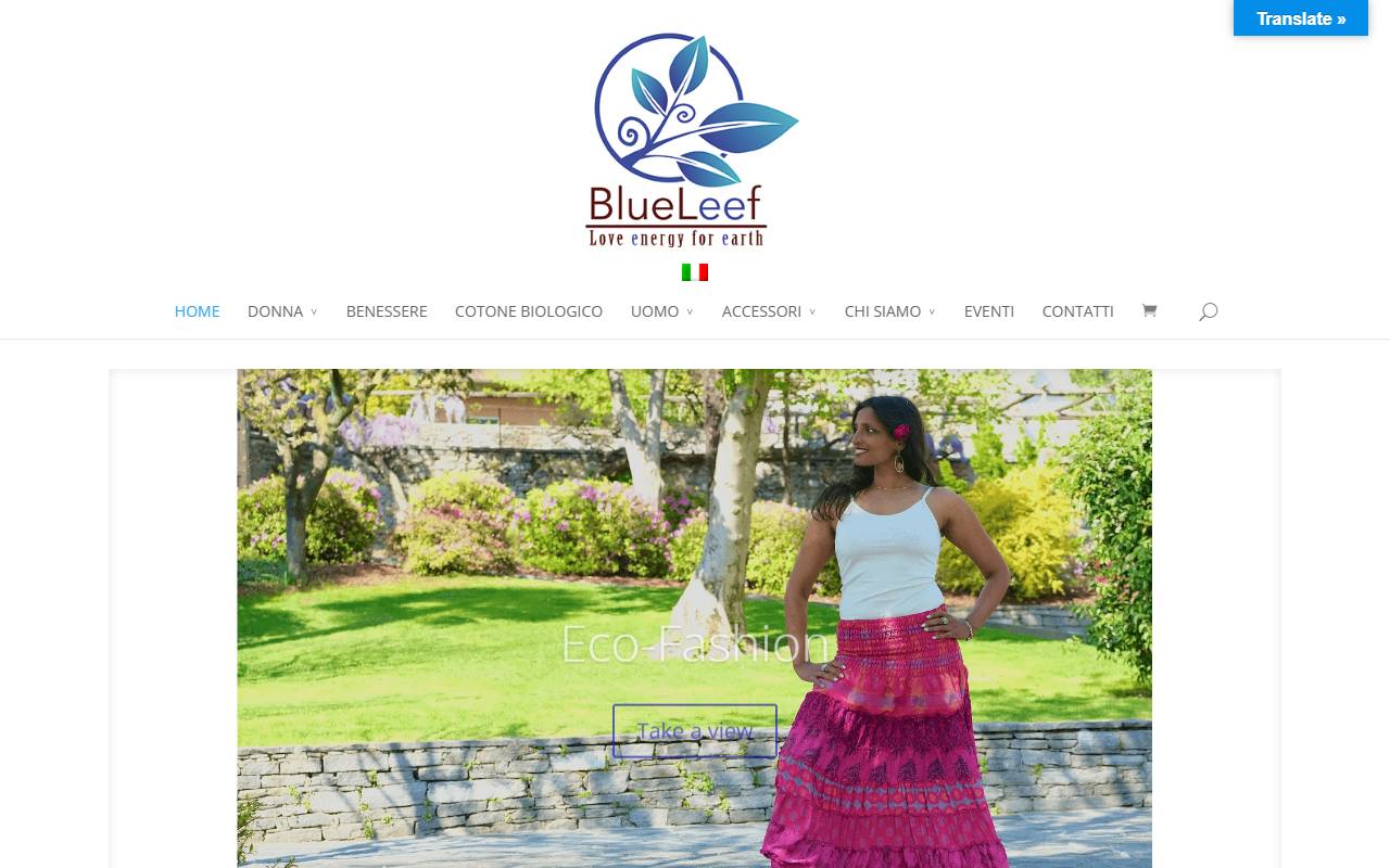 Anteprima del sito: BlueLeef Sagl