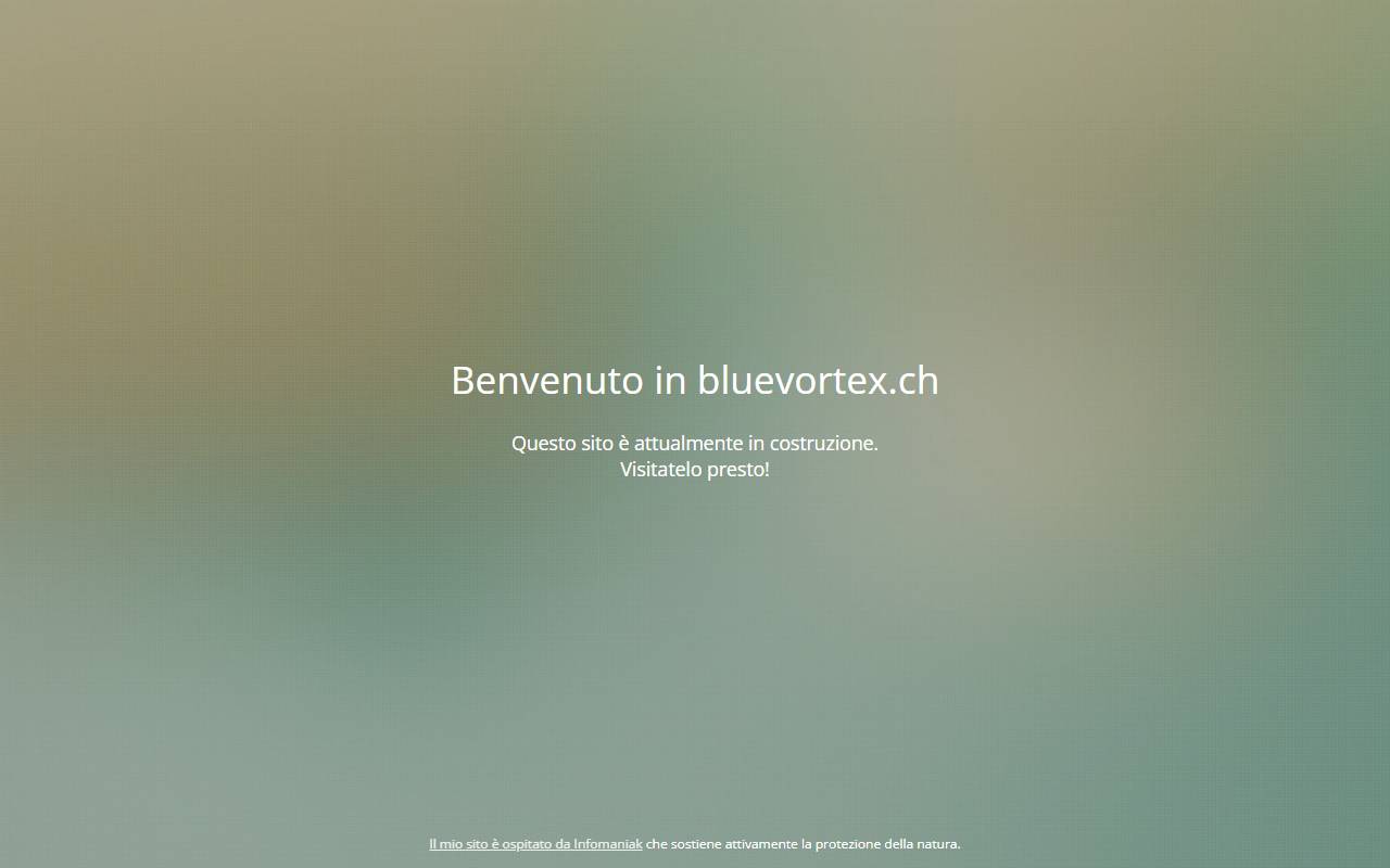 Anteprima del sito: Blue Vortex Sagl