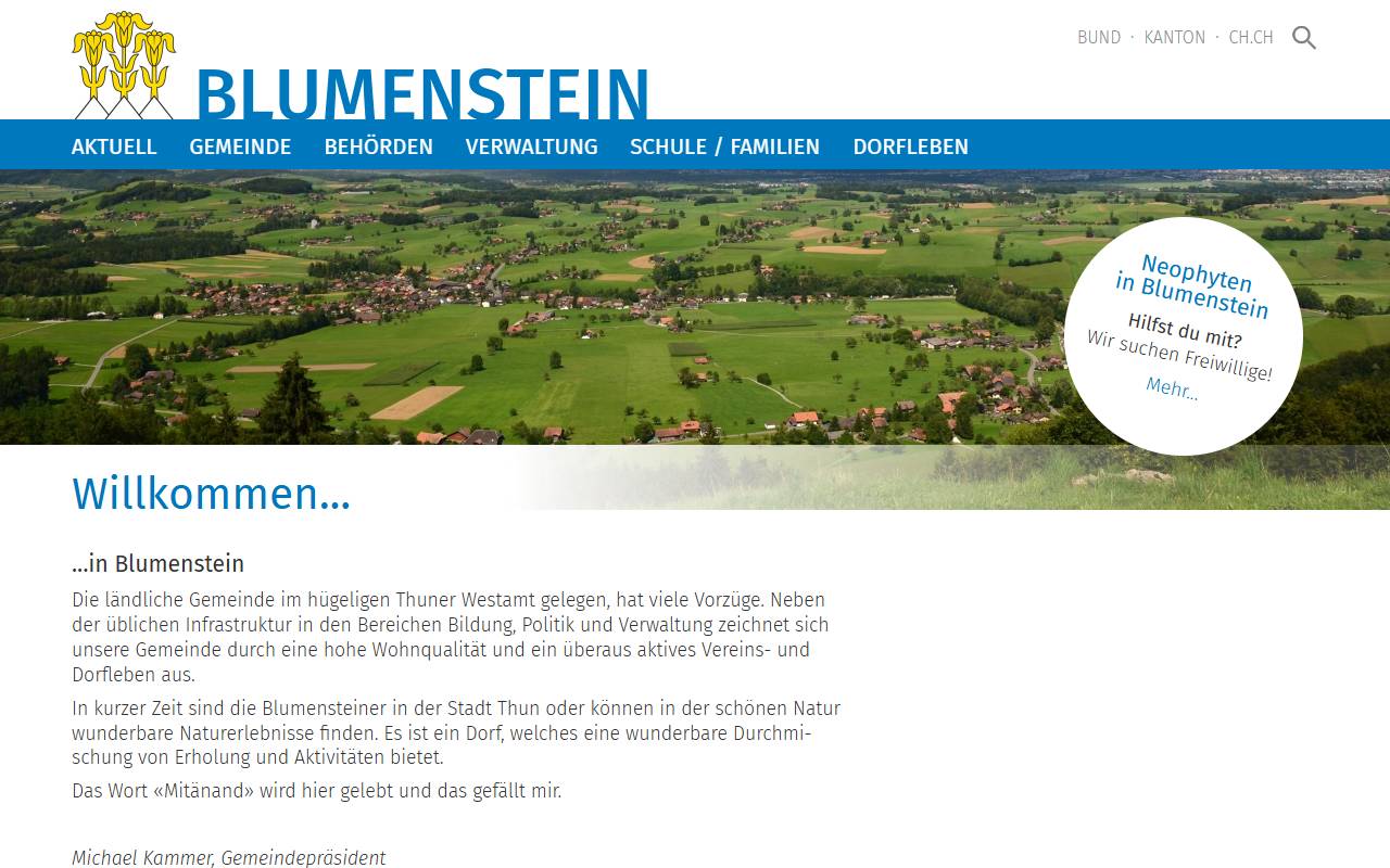 Anteprima del sito: Blumenstein - Urech SA