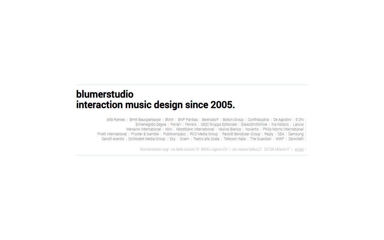 Anteprima del sito: Blumerstudio Sagl